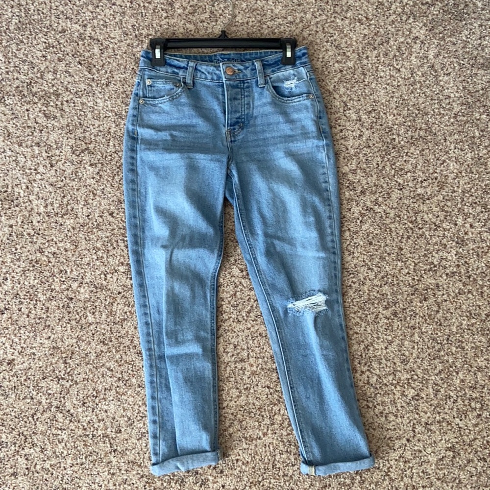 Light wash ripped jeans